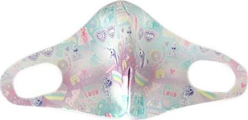 Barbie Lisanslı Pembe Mavi Maske