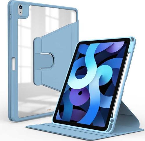 iPad 11.Nesil 2025 Kılıf Kalem Bölmeli Dönebilen Standlı Silikon