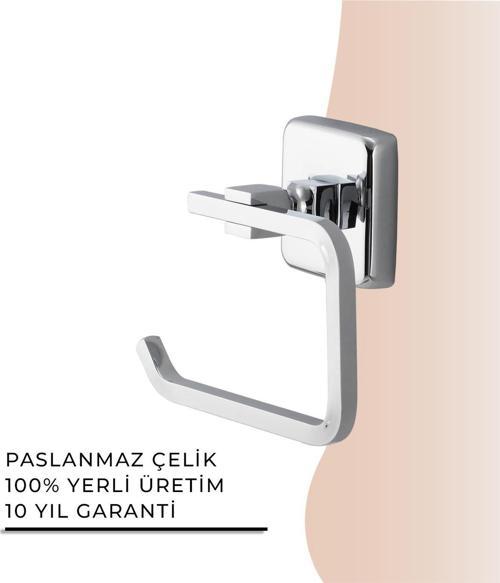 İGK YAPI - Çelik Banyo Kumru Açık Tuvalet Kâğıtlığı (KU10-007)