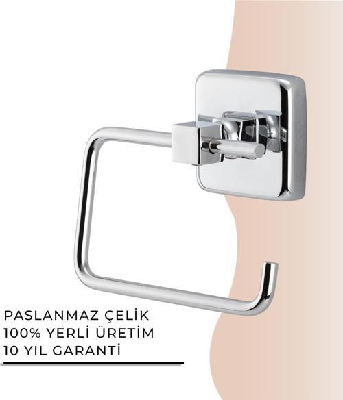 İGK YAPI - Çelik Banyo Kumru Açık Tuvalet Kâğıtlığı (KU10-059)