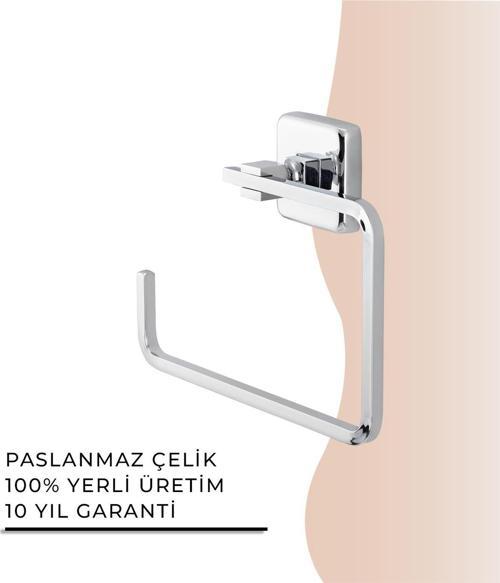 İGK YAPI - Çelik Banyo Kumru Kare Havluluk (KU10-008)