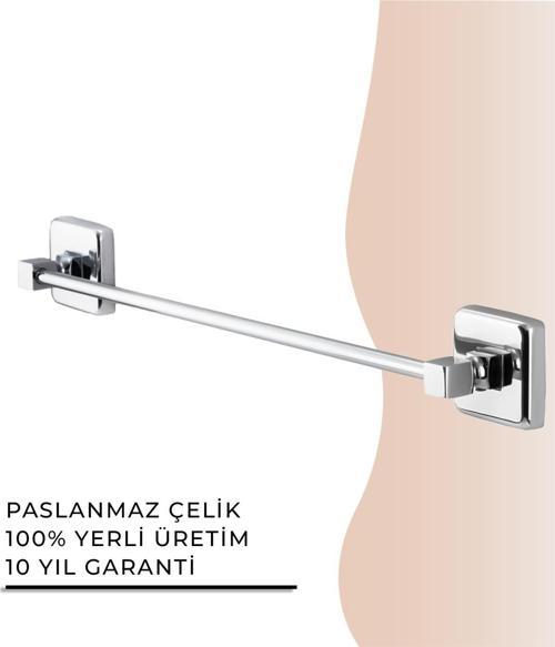 İGK YAPI - Çelik Banyo Kumru Uzun Havluluk 60cm (KU10-067)