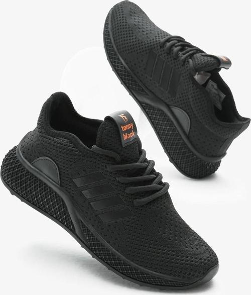 Unisex Ortopedik Spor Ayakkabı Şeritli Bağcıklı Hava Alan Ultra Rahat Hafif Taban Sneaker T-135