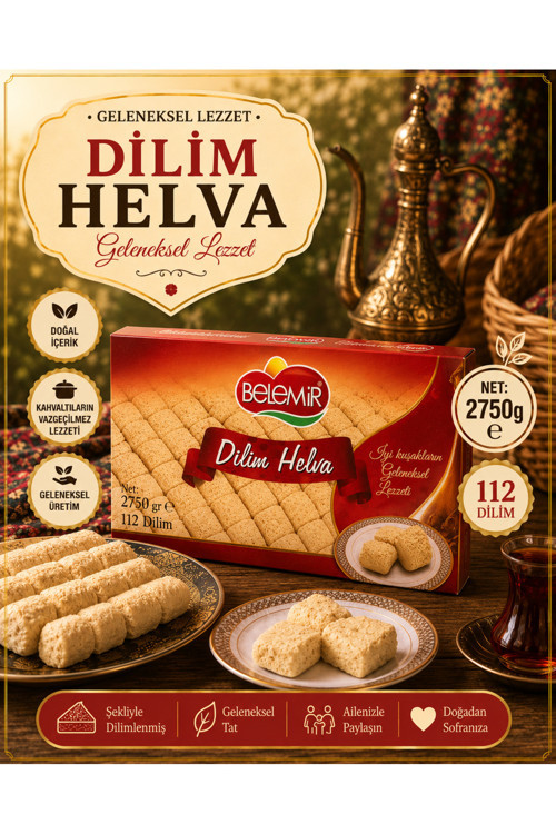 VANİLYALI DİLİM HELVA 2750 GR