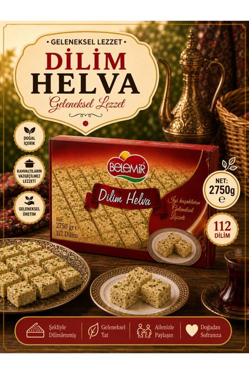 FISTIKLI DİLİM HELVA 2750 GR
