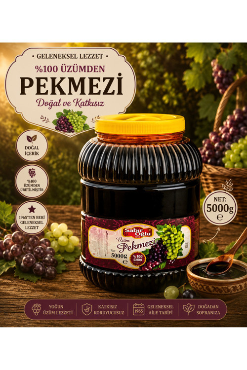 ÜZÜM PEKMEZİ NET 5000 GR