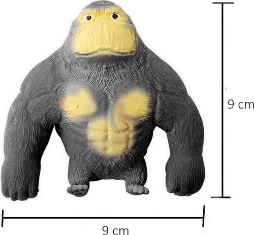 Squishy Goril Stres Önleyici Gorilla 9 cm Sukuşi Maymun - Koyu Gri