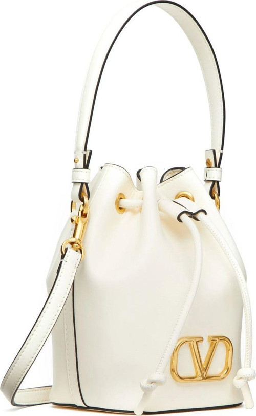 Vlogo Signature Leather Bucket Bag