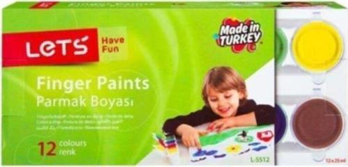 12 Renkli Parmak Boyası
