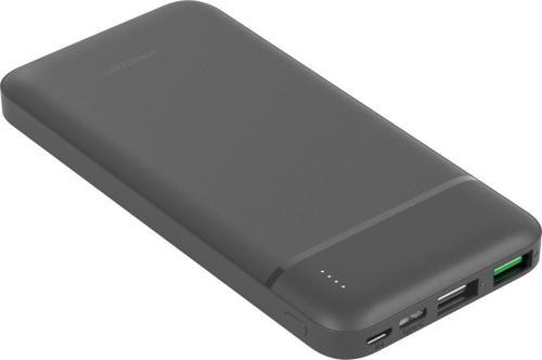 PBS123 10.000 mAh 1 Type-C 2 USB Çıkışlı Taşınabilir Şarj Cihazı Powerbank Gri