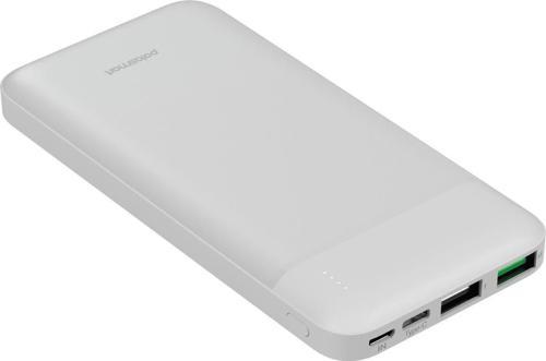PBS123 10.000 mAh 1 Type-C 2 USB Çıkışlı Taşınabilir Şarj Cihazı Powerbank Beyaz