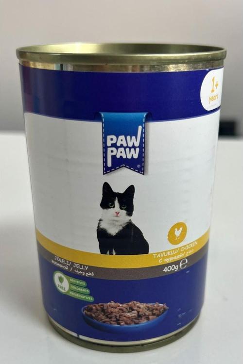 Pawpaw Joleli Tavuklu Yetişkin Kedi Konserve 400GR 12'li