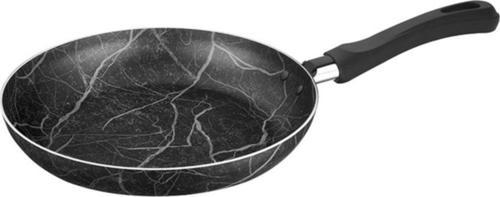 marble mermer desen 26cm kulplu tava yanmaz yapışmaz
