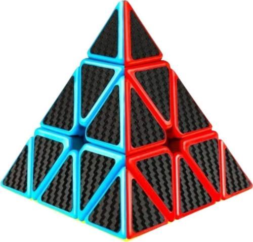 Üçgen Zeka Küpü, QY SpeedCube, Pyraminx Profesyonel QY Ming S2 3x3 Karbon Fiber Küp