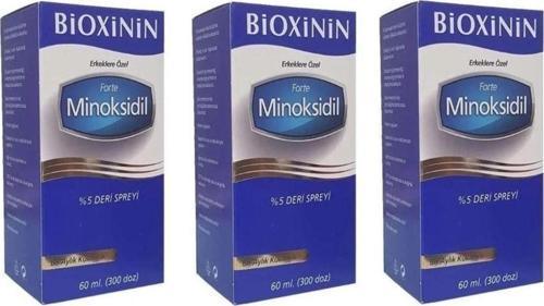 Forte Minoksidil %5 Deri Spreyi (erkek) Avantajlı Üçlü Paket 60 Ml