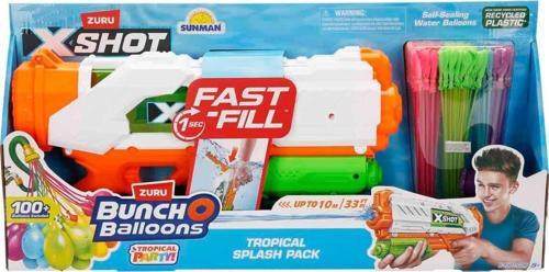 Zuru X-Shot Bunch O Balloons Su Tabancası Seti – 100+ Su Balonu Dahil, 40 cm