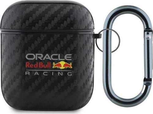 Apple Airpods Kılıf Redbull Orjinal Lisanslı PU Karbon Fiber Tasarımlı Askı Aparatlı Kapak