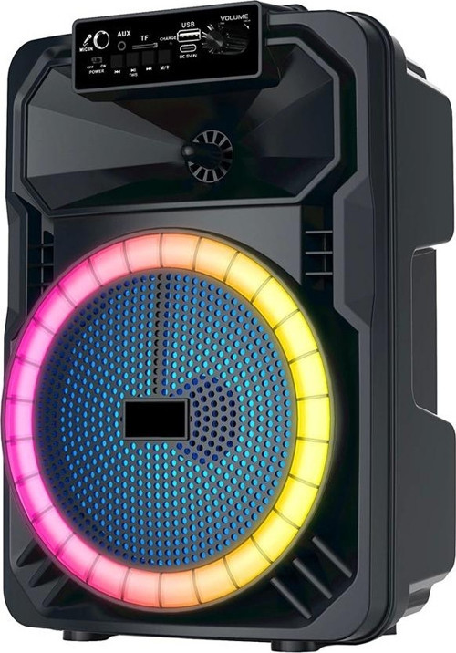 GD-893 Mikrofonlu RGB TWS 8 inç Stereo Bass Kablosuz Karaoke Hoparlör