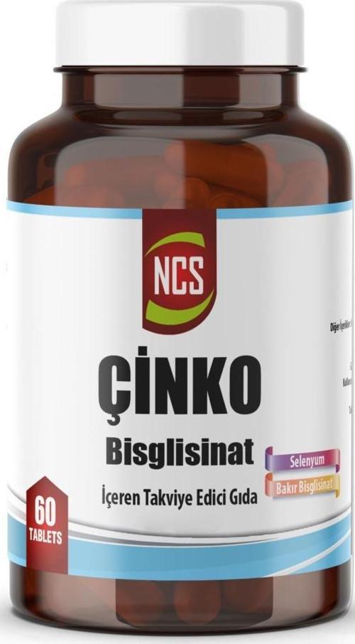 Çinko Zinc Bisglisinat 60 Tablet Selenyum Bakır Bisglisinat Glisinat