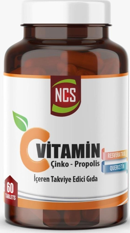 Vitamin C Çinko Propolis 60 Tablet Vitamin D
