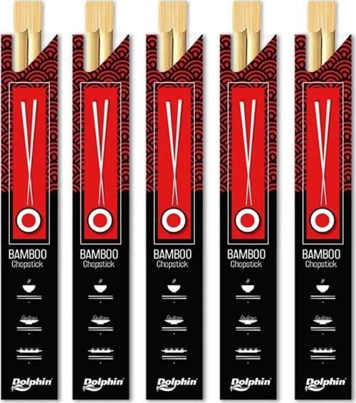 Yıkanabilir Bambu Kore Japon Çin Yemek Çubuğu Chopsticks - 23 Cm. - 5 Çiftlik 1 Paket