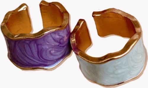 Purple Marble Yüzük