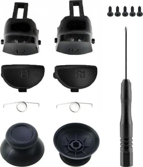 040 050 055 Analog Topuz Omuz Tuşu Tetik Yedek Vida Tornavida Set PS4 Kol Tamir Yedek Parça