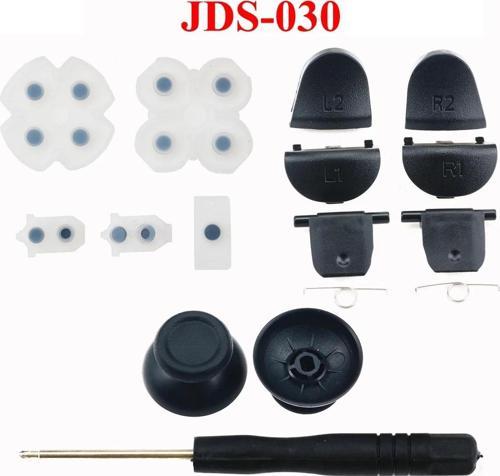 030 İç Lastik Silikon Topuz Omuz Tuşu Tetik Tornavida Tamir Set PS4 Kol Yedek Parça