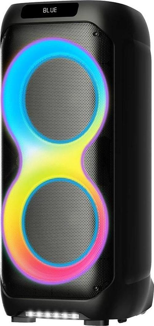 LT-2131 Dijital LED Göstergeli Mikrofonlu RGB TWS Çift 8 inç Stereo Bass Kablosuz Karaoke Hopar