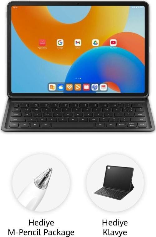 Matepad 11.5" Papermatte Edition 8GB 256GB Uzay Grisi + Klavye + Kalem