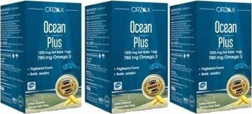 Ocean Plus Balik Yaği 50 Kapsül 1200 mg X 3 Adet