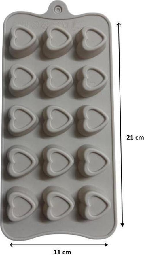 SİLİKON ÇİKOLATA KALIBI KALP 21*11 CM