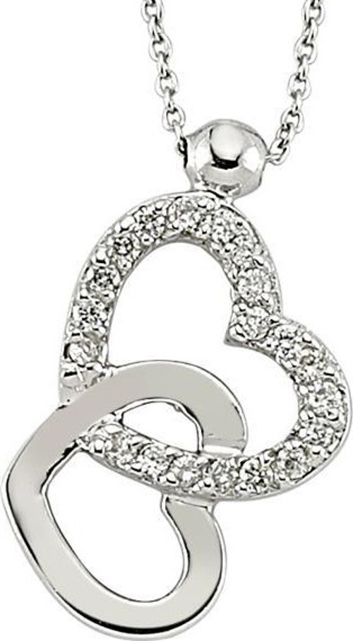 18 Ayar Altın Pırlanta Kalp Kolye RMK201