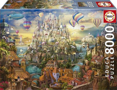 8000 Parça Puzzle - Şehir Manzarası,