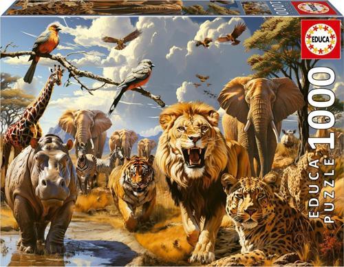 1000 Parça Puzzle Vahşi Hayvanlar Puzzle - 19920 - Wild Animals
