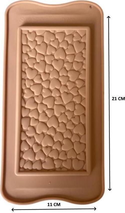 SİLİKON ÇİKOLATA KALIBI MİNİ KALP 21*11 CM