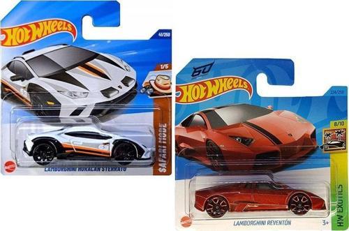 2 Araç Hot Wheels Set - Lamborghini Huracan Sterrato & Lamborghini Reventon (1/64)