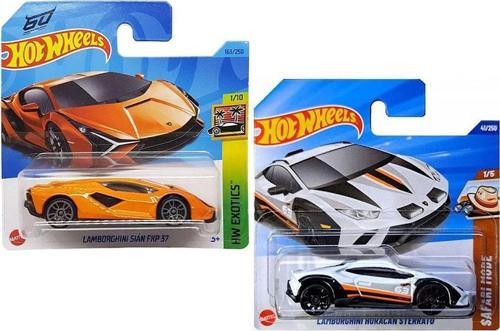 2 Araç Hot Wheels Set - Lamborghini Huracan Sterrato & Lamborghini Sian FKP 37 (1/64)