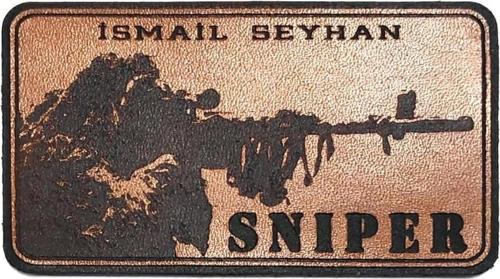 KESKİN NİŞANCI Deri İsimlik  - SNIPER İsimlik