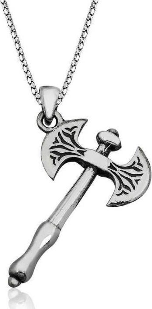 Gümüş Balta Erkek Kolye