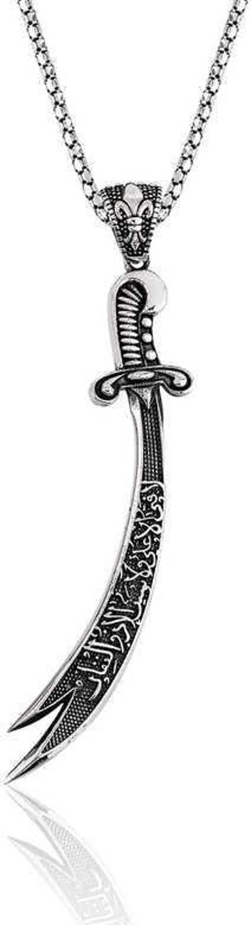 Gümüş Zülfikar Kılıcı Kolye
