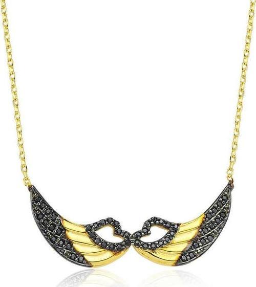 Gümüş Melek Kanadı Bayan Kolye