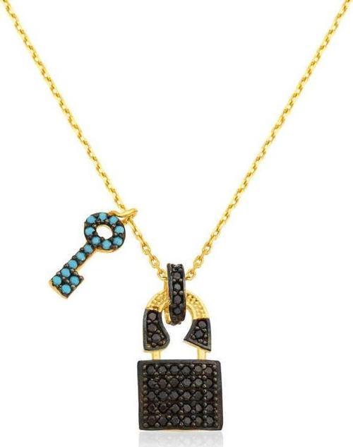 Gümüş Kalbimin Anahtarı Bayan Kolye