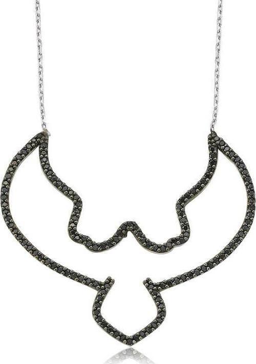 Gümüş Kara Kartal Bayan Kolye