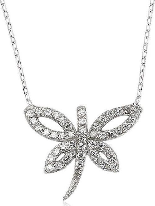 Gümüş Yusufçuk Bayan Kolye