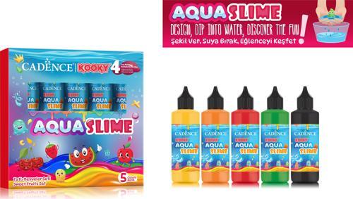 KOOKY AQUASLIME TATLI MEYVELER SETİ 5X90ML