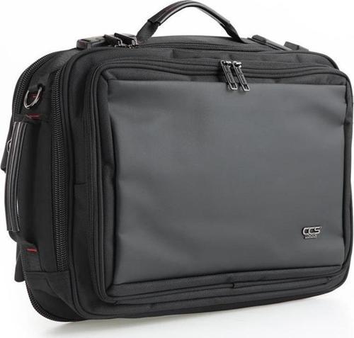 51271 Şifreli Laptop ve Evrak Sırt ve Omuz Çantası Siyah