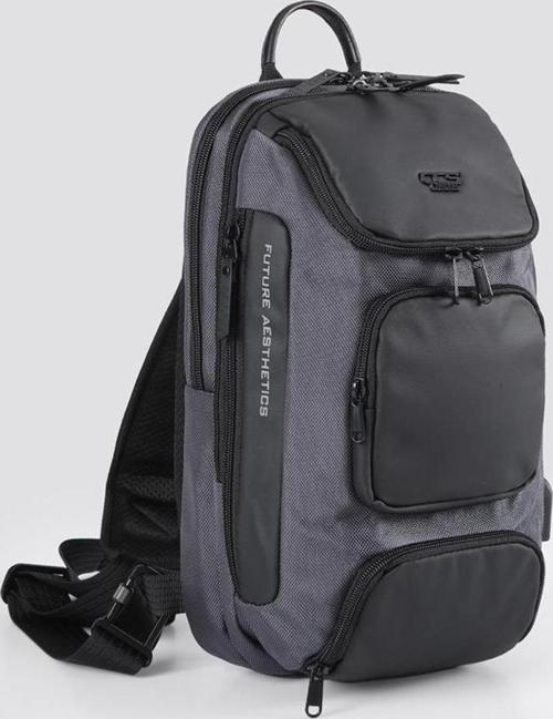 51461 Tek Omuz Askılı Sırt ve Göğüs Çantası Gri