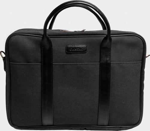 Retro Kanvas 35X23 Evrak ve Laptop Çantası 13 İnç Siyah
