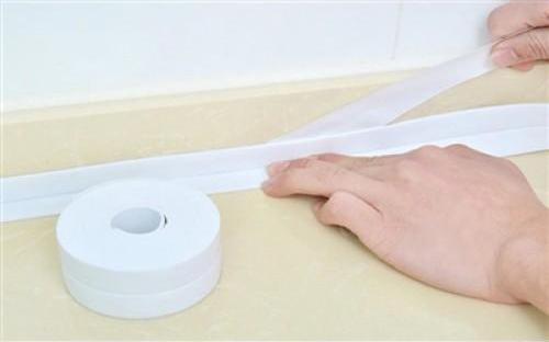 Büro Ev Ofis Mutfağı için 3,2MT Su Sızdırmaz Lavabo Beyaz Kenar Bandı